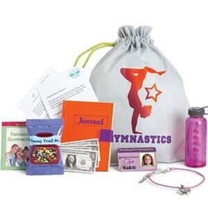 American Girl McKenna's Gymnastics Drawstring Bag and Accessories
